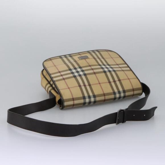Burberry Nova Check Shoulder Bag Pvc Beige Brown - Picture 7 of 16